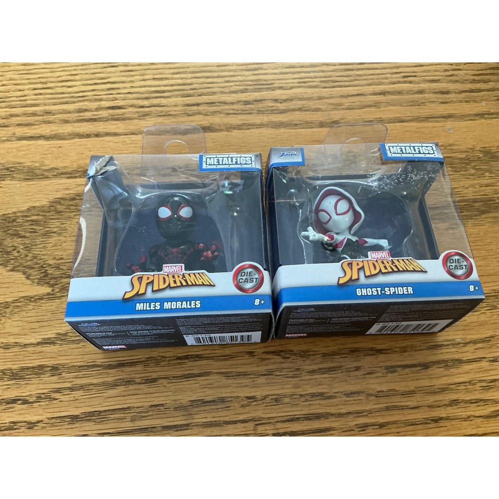 Jada‎ Toys Marvel Metalfigs Miles Morales & Ghost-Spider Die-Cast Figures 2-Pack